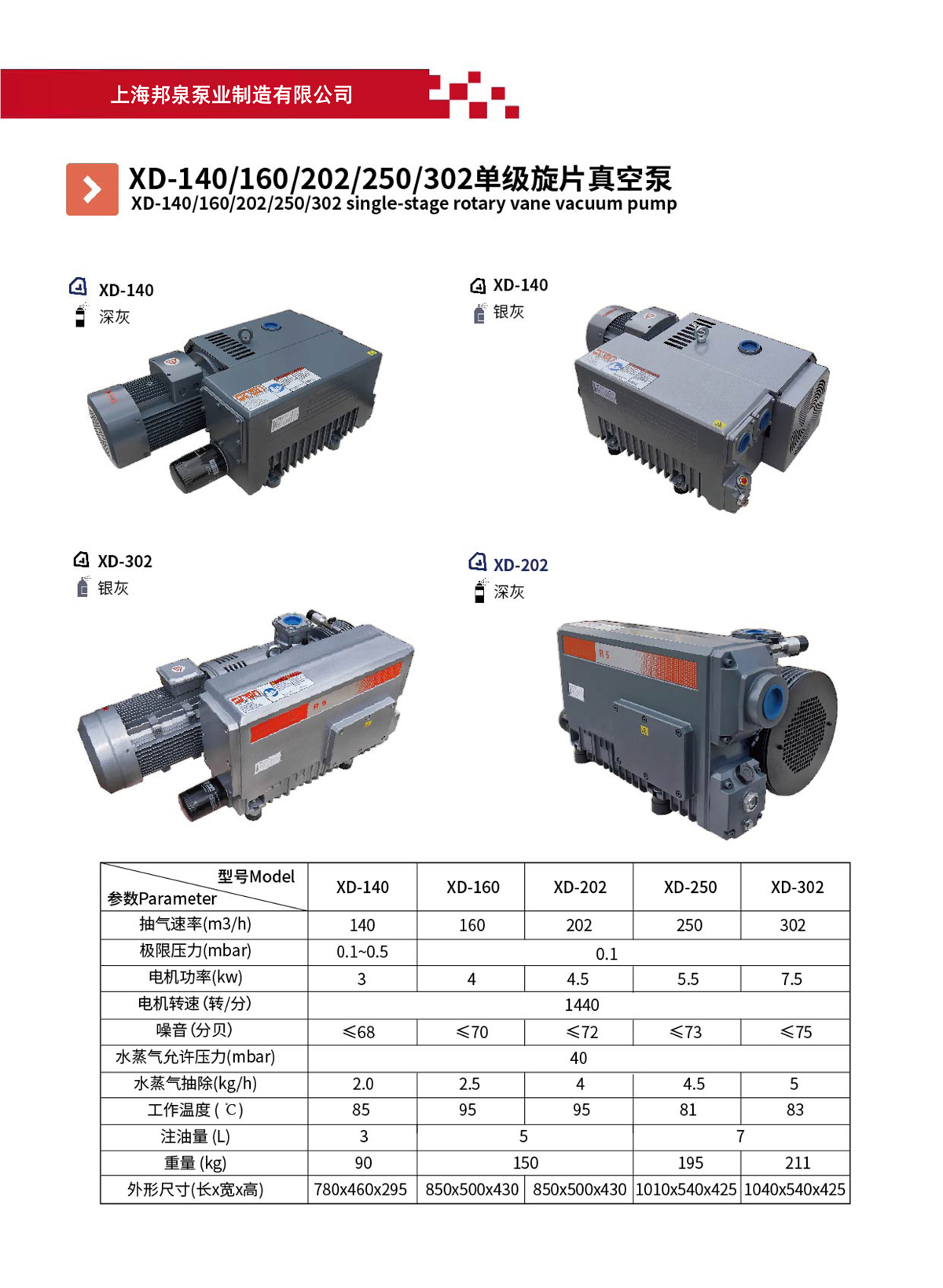 XD系列單級旋片式真空泵廠家 邦泉泵業(yè) XD single-stage rotary vane vacuum pump